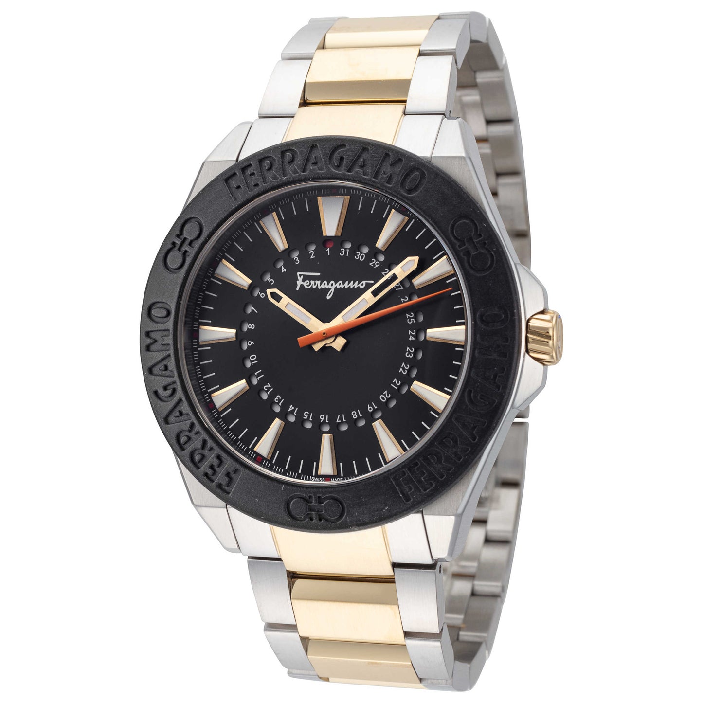 Front view of Ferragamo Classic Men's Quartz Watch SFMQ00622