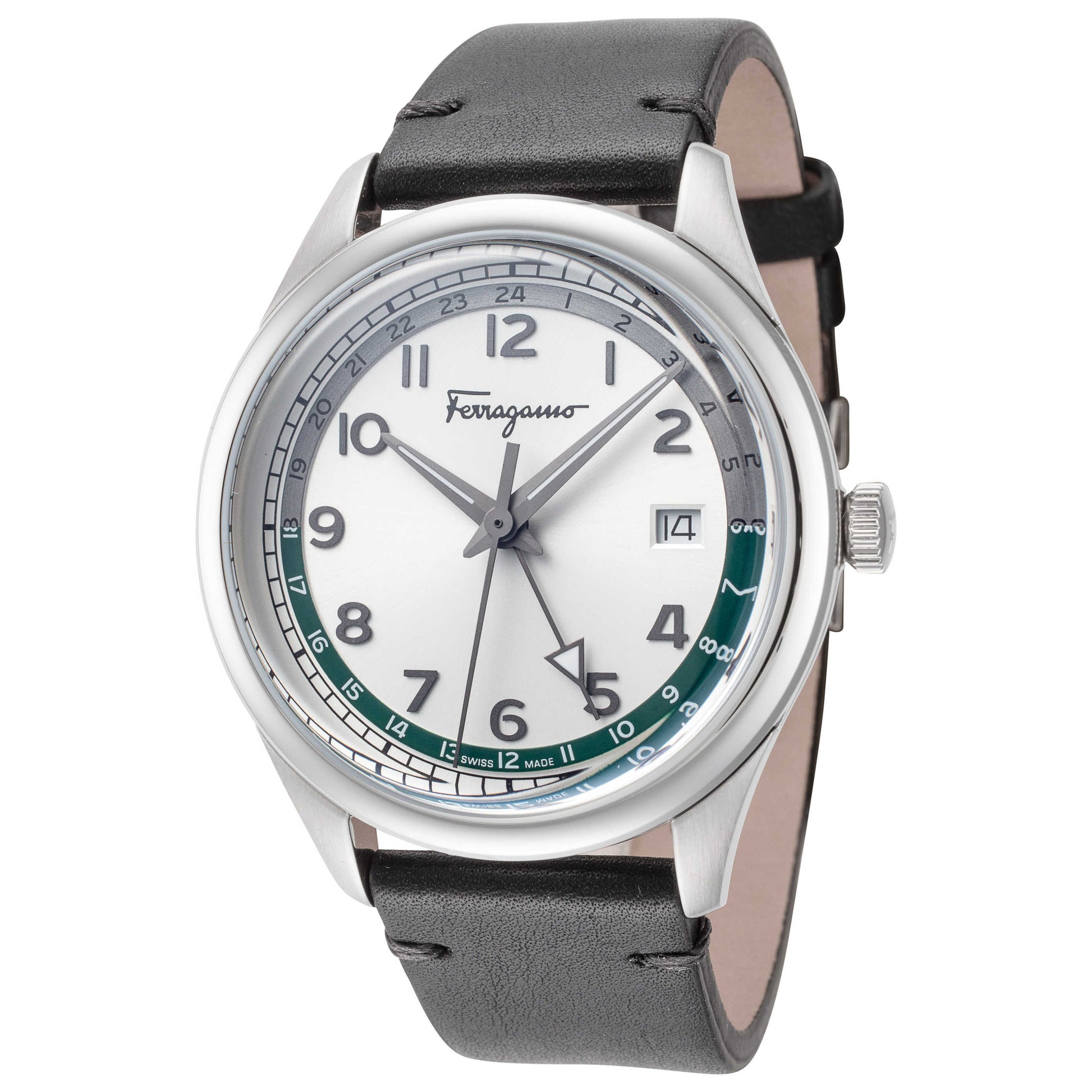 Front view of Ferragamo Timeless Men's Quartz Watch SFMU00122