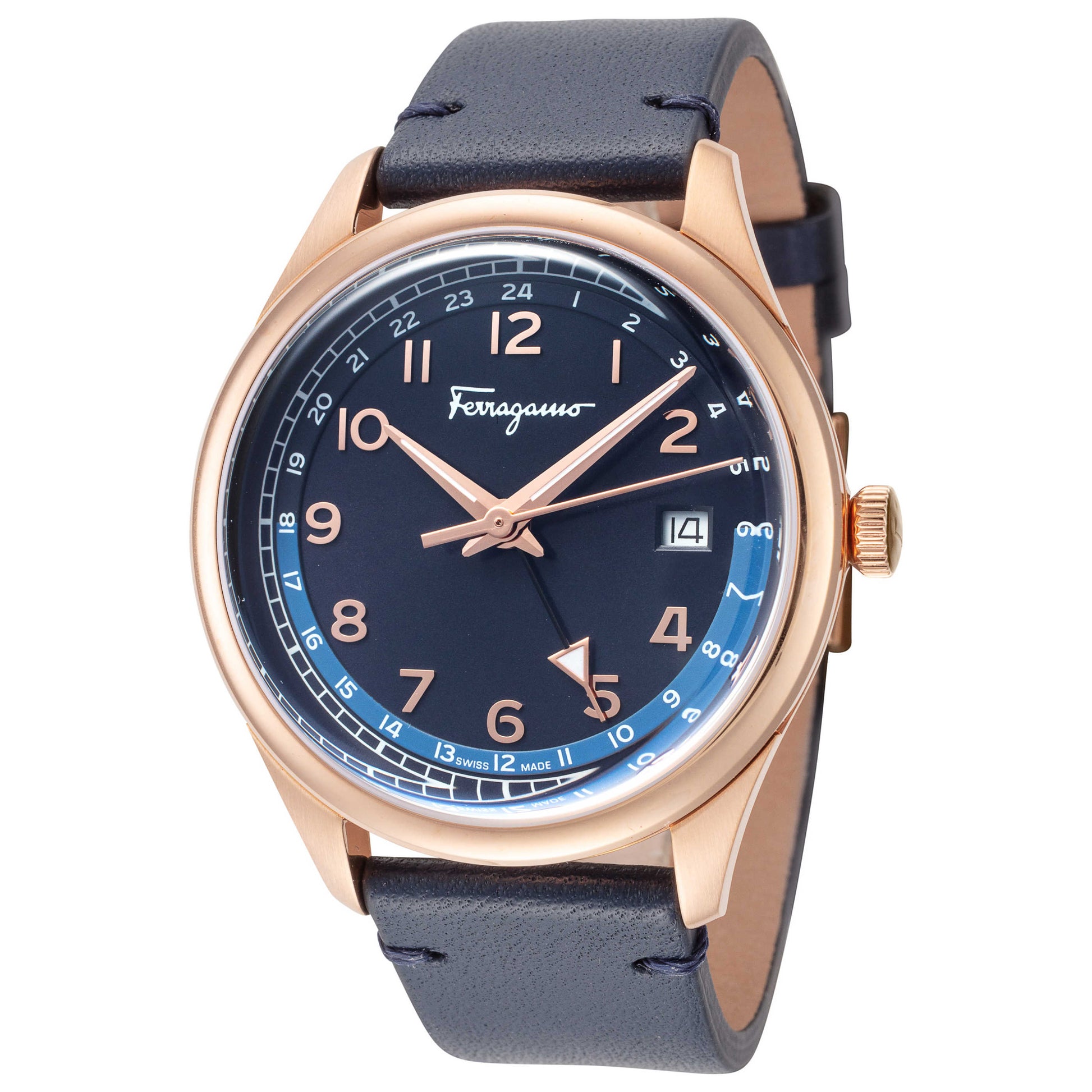 Front view of Ferragamo Timeless Men's Quartz Watch SFMU00222