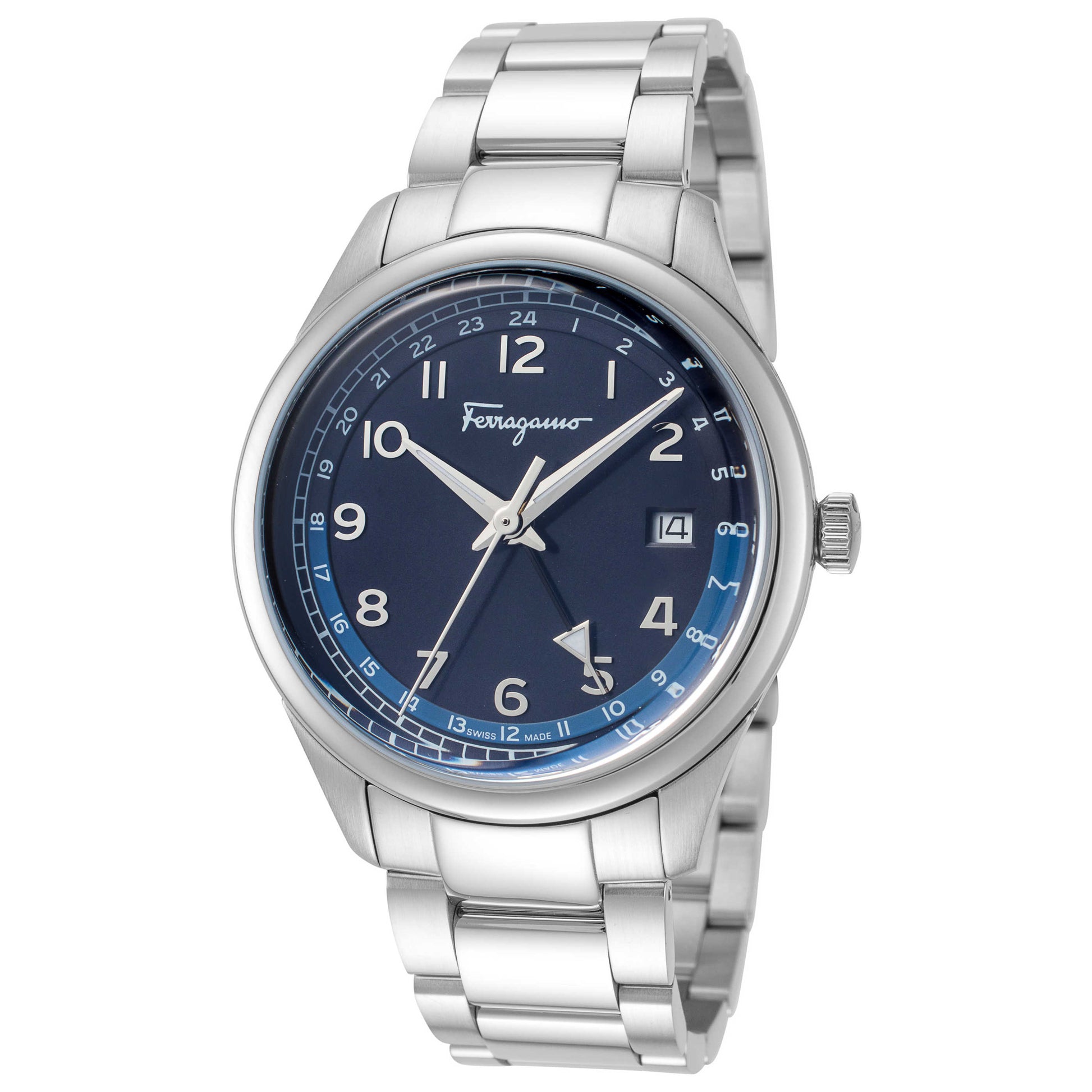 Front view of Ferragamo Timeless Men's Quartz Watch SFMU00322