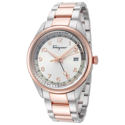 Front view of Ferragamo Timeless Men's Quartz Watch SFMU00522