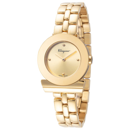 Front view of Ferragamo Gancini Women's Quartz Watch SFPD01819
