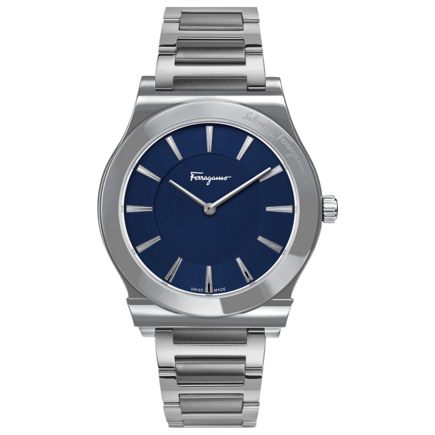 Front view of Ferragamo 1898 Slim Men's Quartz Watch SFPE00719