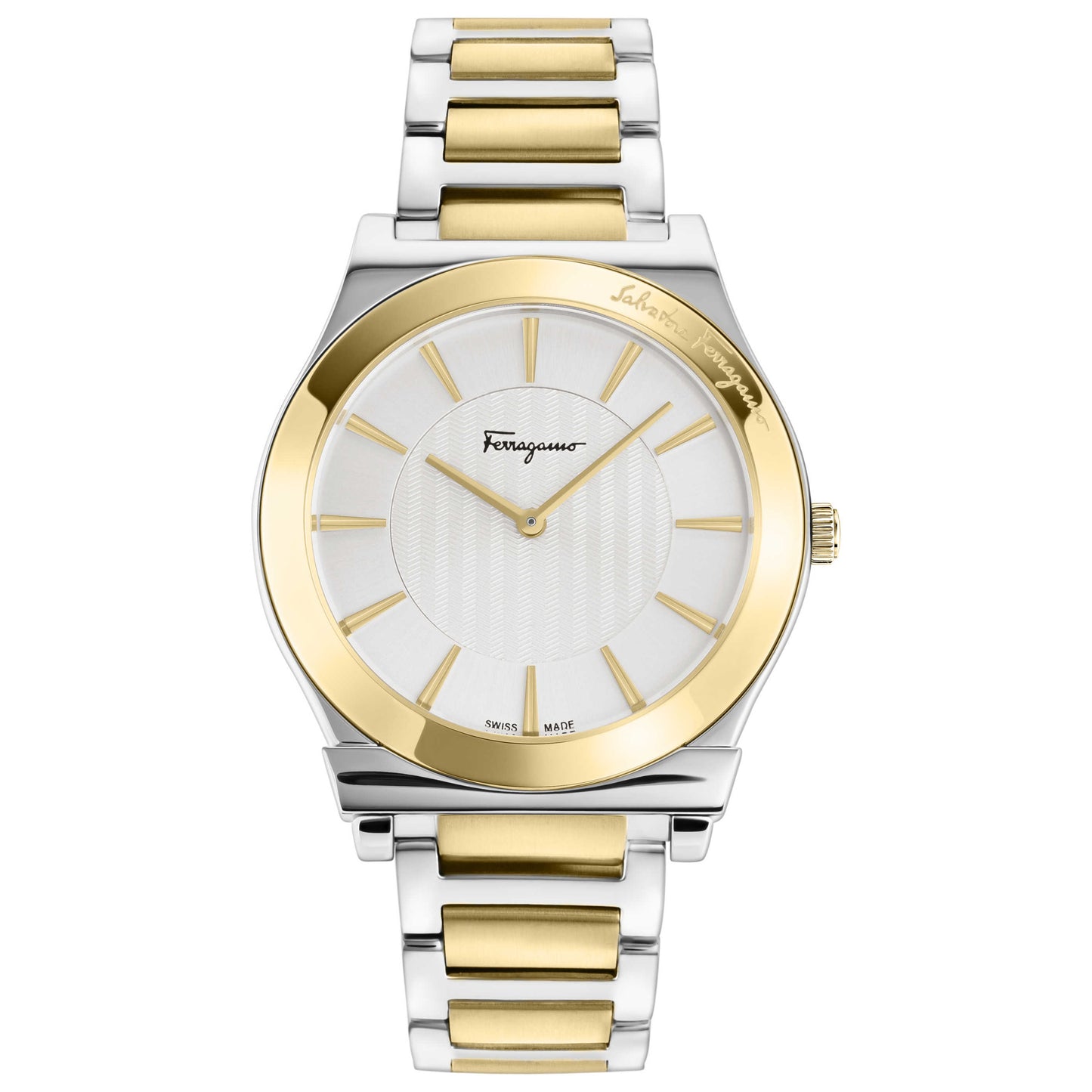Front view of Ferragamo 1898 Slim Men's Quartz Watch SFPE00922
