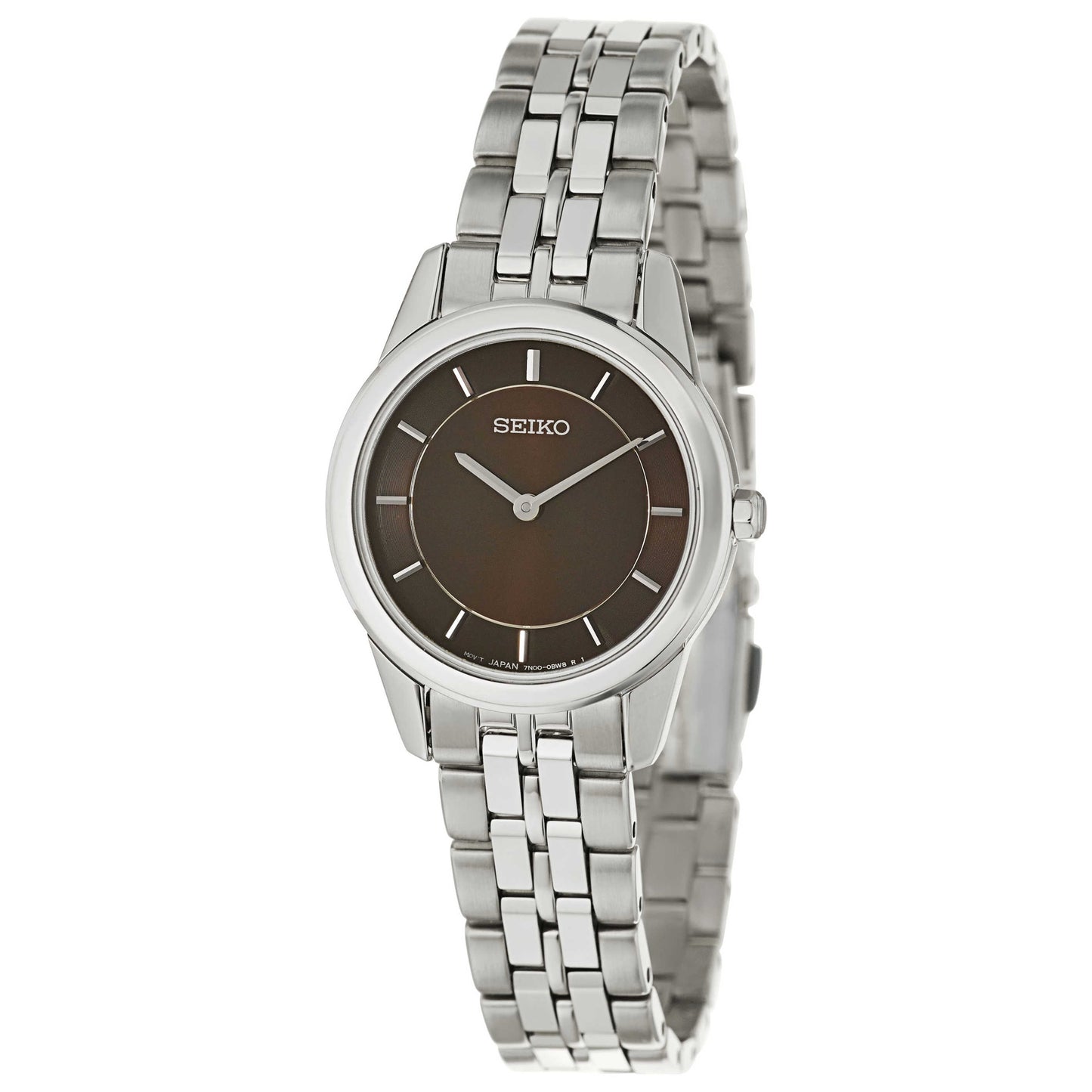 Front view of Seiko Bracelet Women's Japanese Quartz (Battery-Powered) Watch SFQ825P1