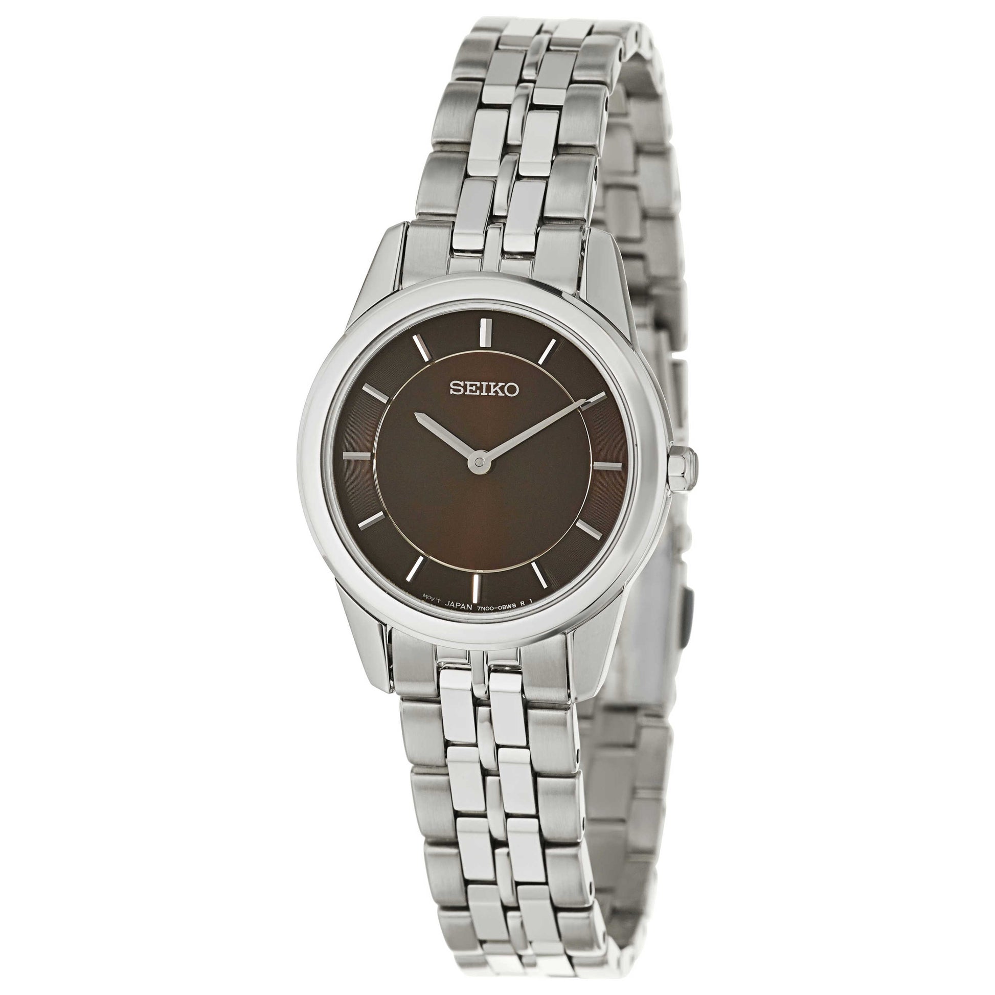 Front view of Seiko Bracelet Women's Japanese Quartz (Battery-Powered) Watch SFQ825P1