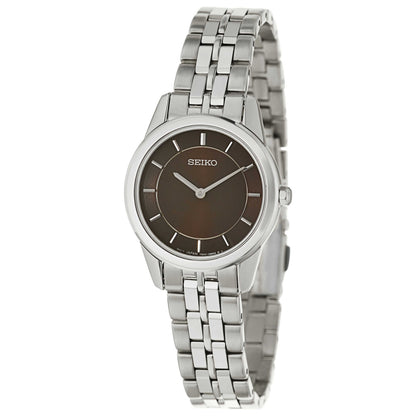 Front view of Seiko Bracelet Women's Japanese Quartz (Battery-Powered) Watch SFQ825P1