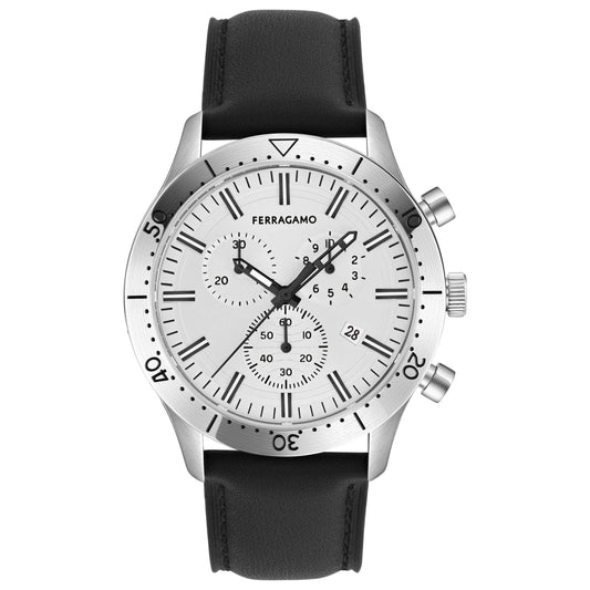 Front view of Ferragamo Ferragamo Master Chrono Men's Quartz Watch SFU400123