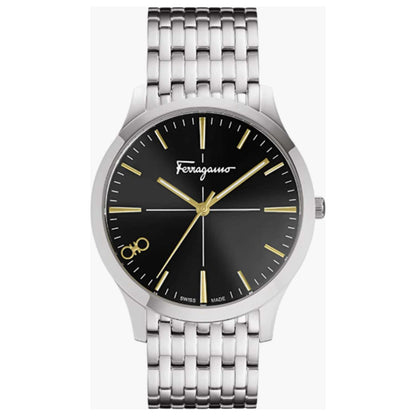 Front view of Ferragamo Slim Men's Quartz Watch SFUD00421