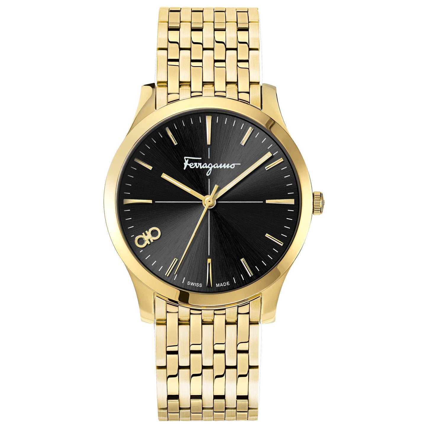 Front view of Ferragamo Slim Men's Quartz Watch SFUD00921
