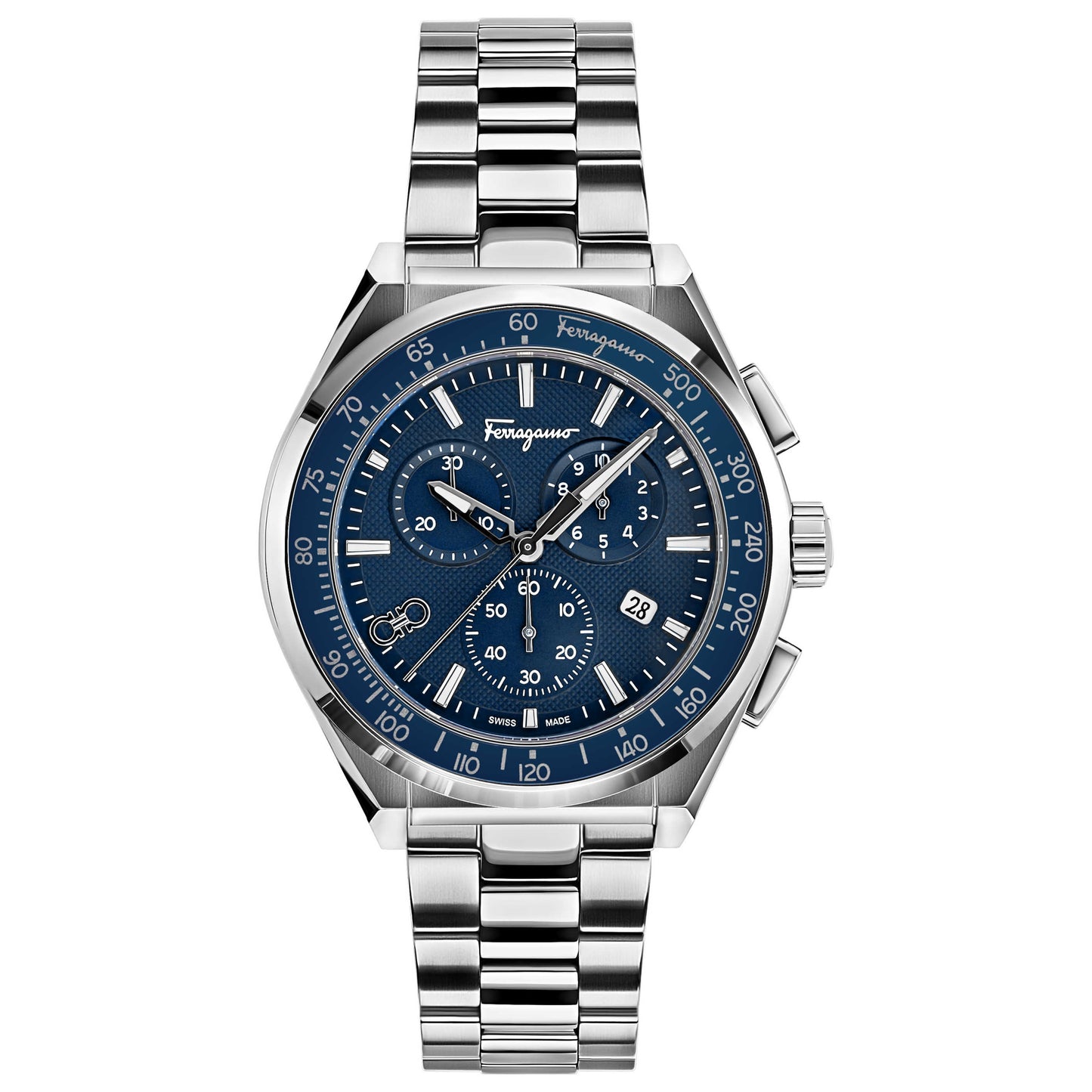 Front view of Ferragamo Ferragamo Chrono Sport Men's Quartz Watch SFUI00221