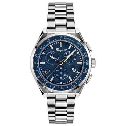 Front view of Ferragamo Ferragamo Chrono Sport Men's Quartz Watch SFUI00221