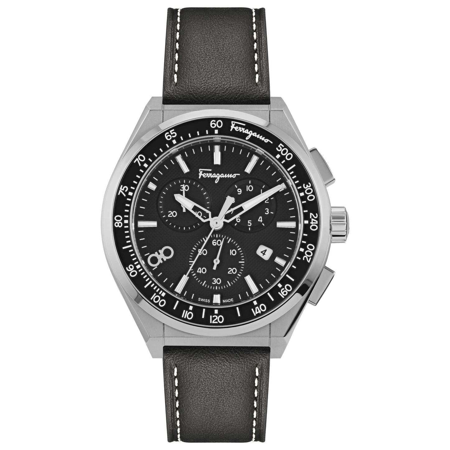 Front view of Ferragamo Ferragamo Chrono Sport Men's Quartz Watch SFUI00721