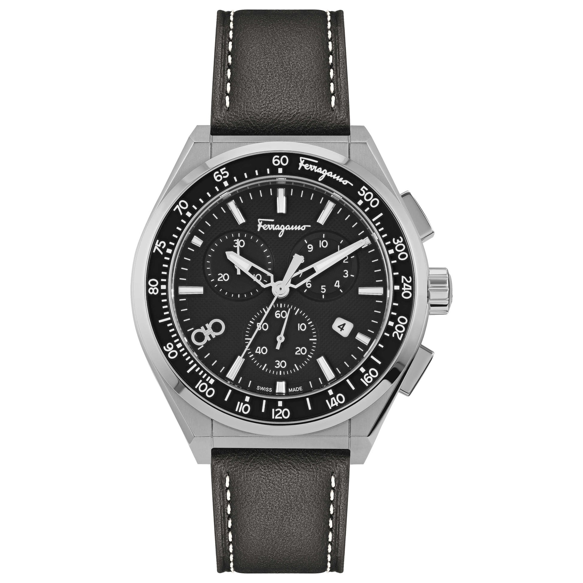 Front view of Ferragamo Ferragamo Chrono Sport Men's Quartz Watch SFUI00721