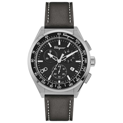 Front view of Ferragamo Ferragamo Chrono Sport Men's Quartz Watch SFUI00721