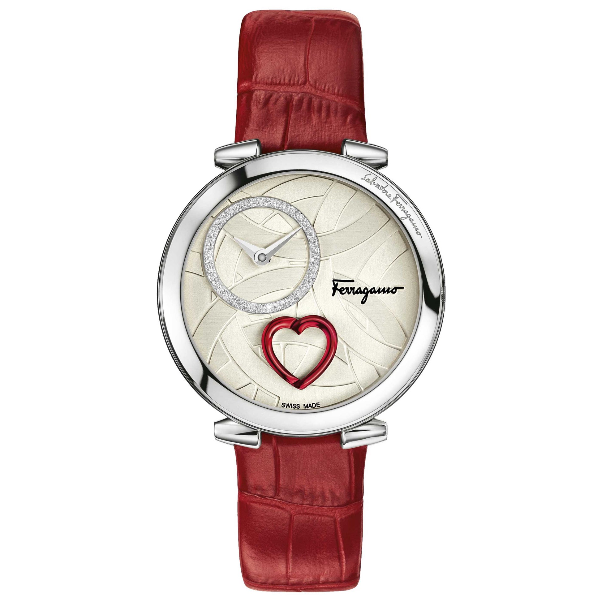 Front view of Ferragamo Cuore Ferragamo Women's Quartz Watch SFUN00122