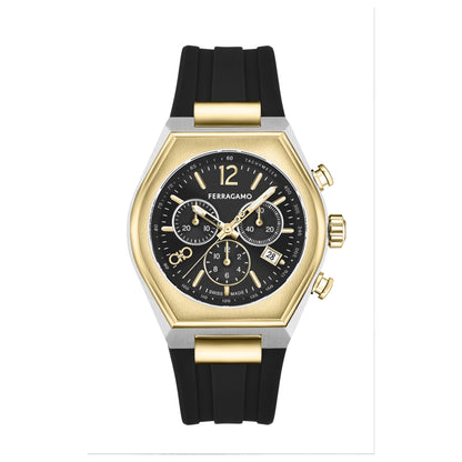 Front view of Ferragamo Ferragamo Tonneau Chrono Men's Quartz Watch SFUV00322
