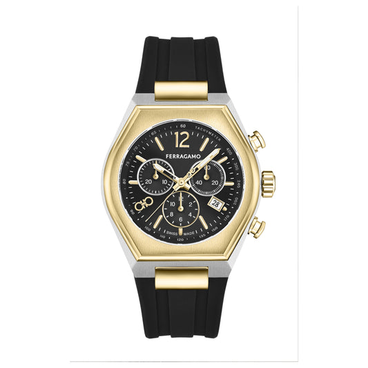 Front view of Ferragamo Ferragamo Tonneau Chrono Men's Quartz Watch SFUV00322