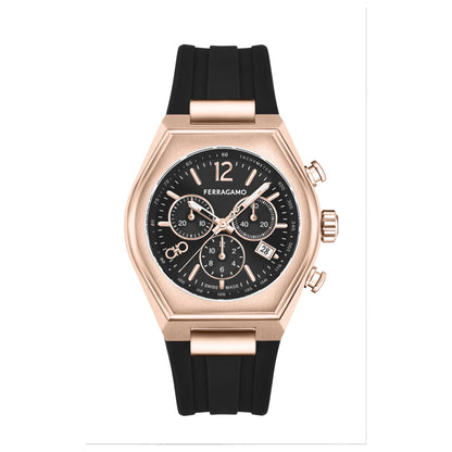 Front view of Ferragamo Ferragamo Tonneau Chrono Men's Quartz Watch SFUV00422