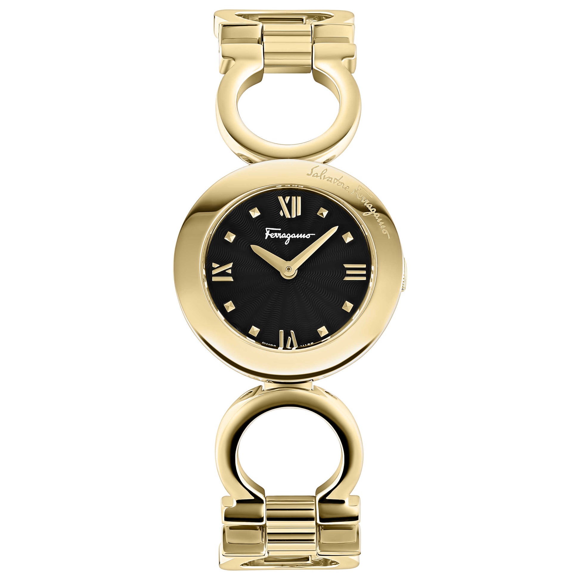 Front view of Ferragamo Gancino Bracelet Women's Quartz Watch SFYA01022