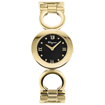 Front view of Ferragamo Gancino Bracelet Women's Quartz Watch SFYA01022