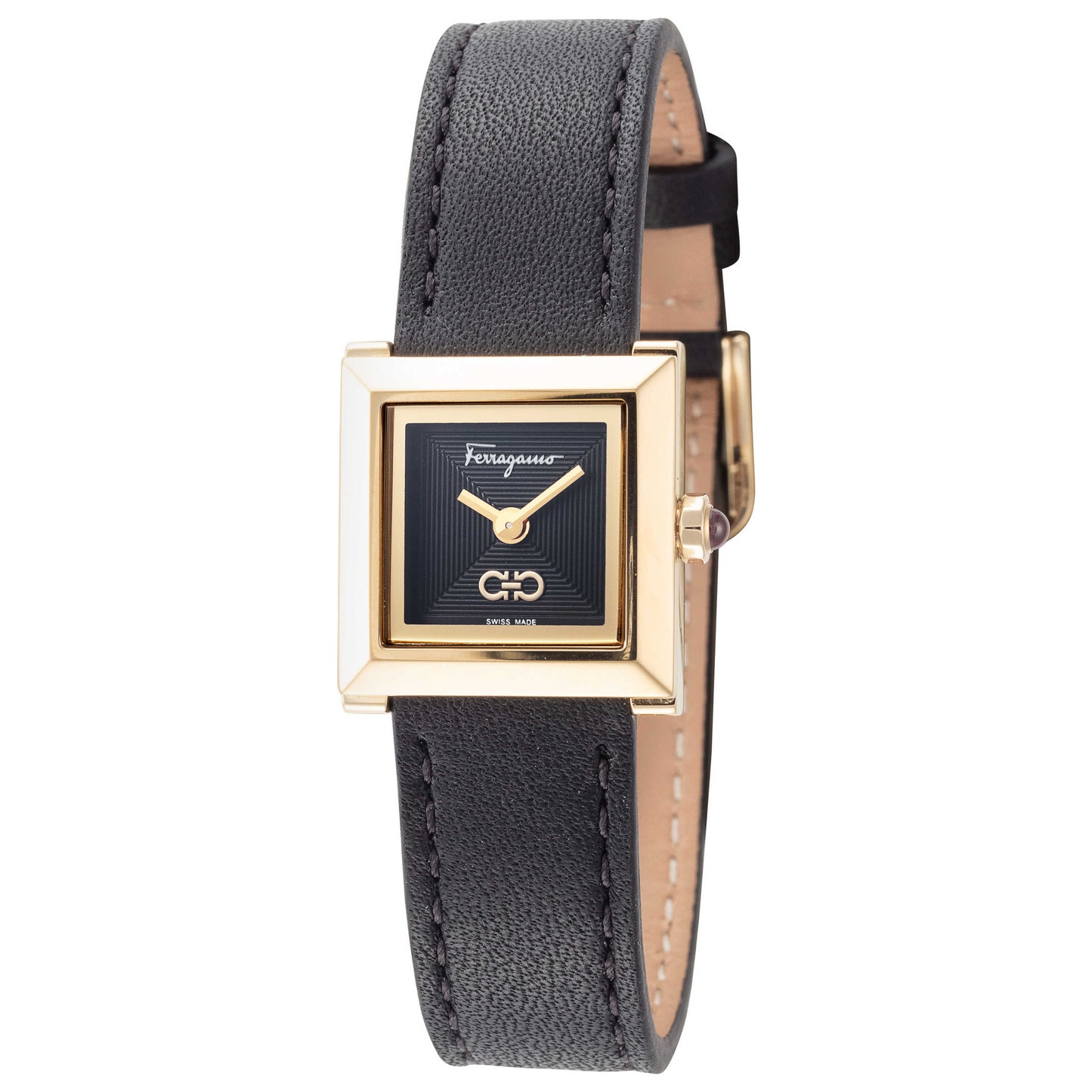 Front view of Ferragamo Square Men's Quartz Watch SFYC00321