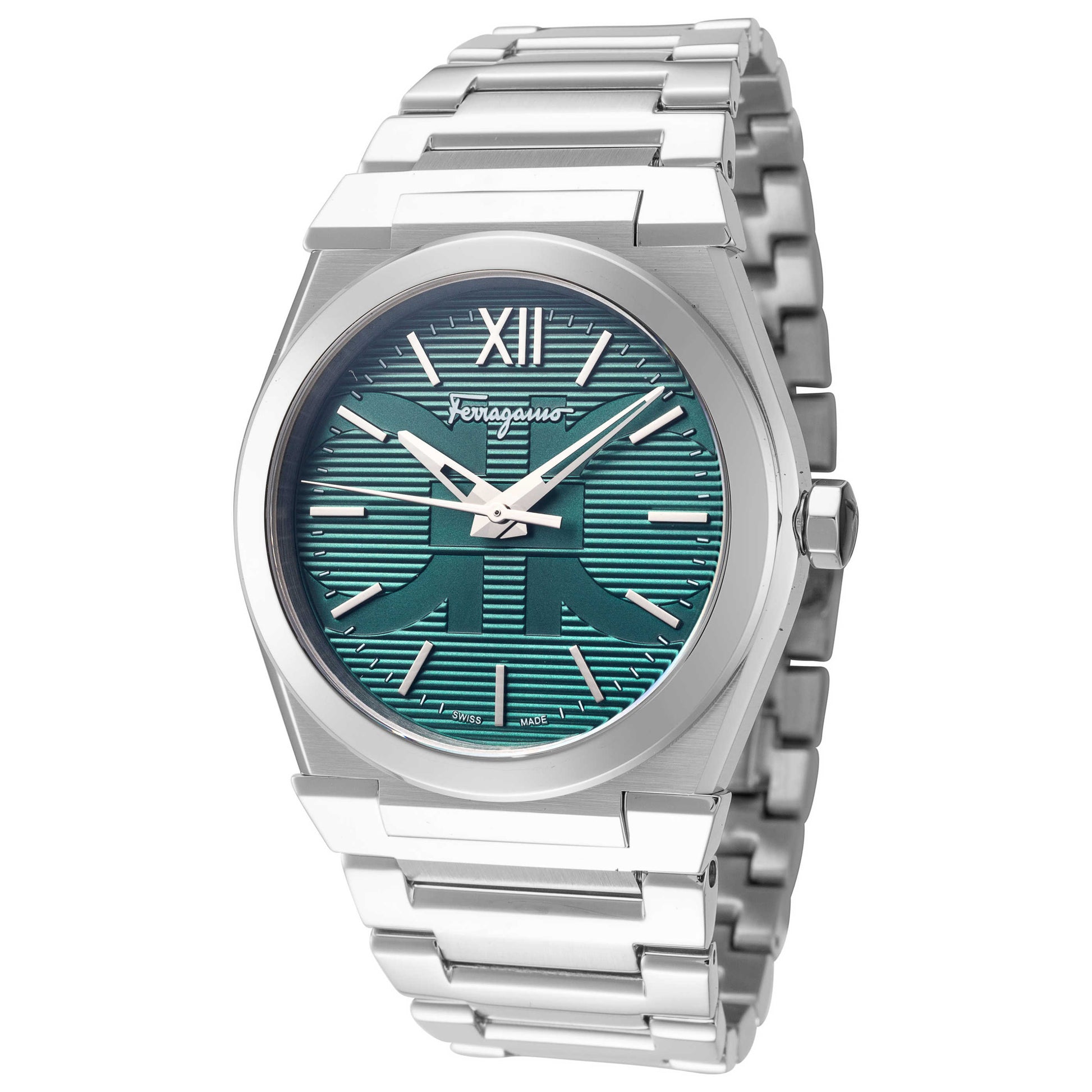 Front view of Ferragamo Vega Men's Quartz Watch SFYF00721
