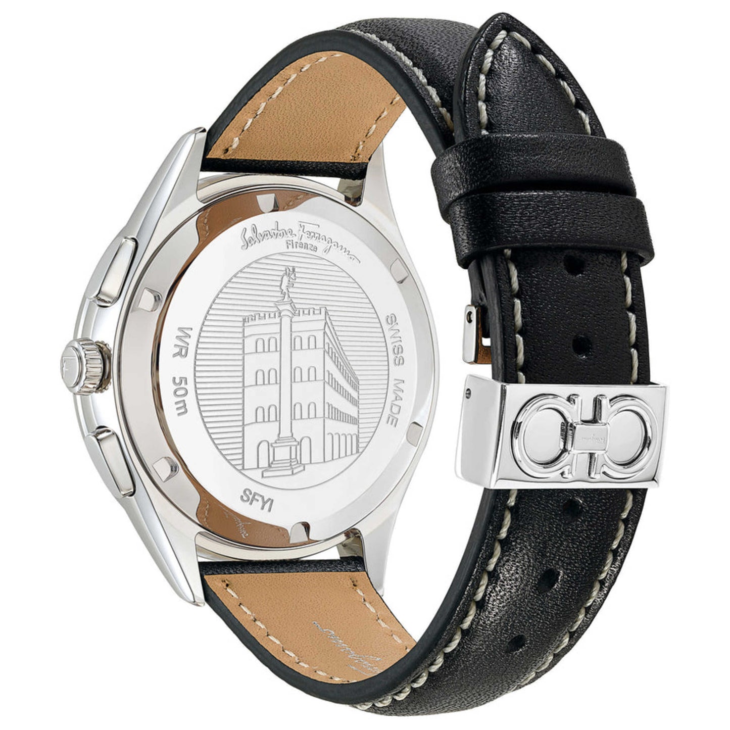 Back view of Ferragamo Racing Men's Quartz Watch SFYI00121