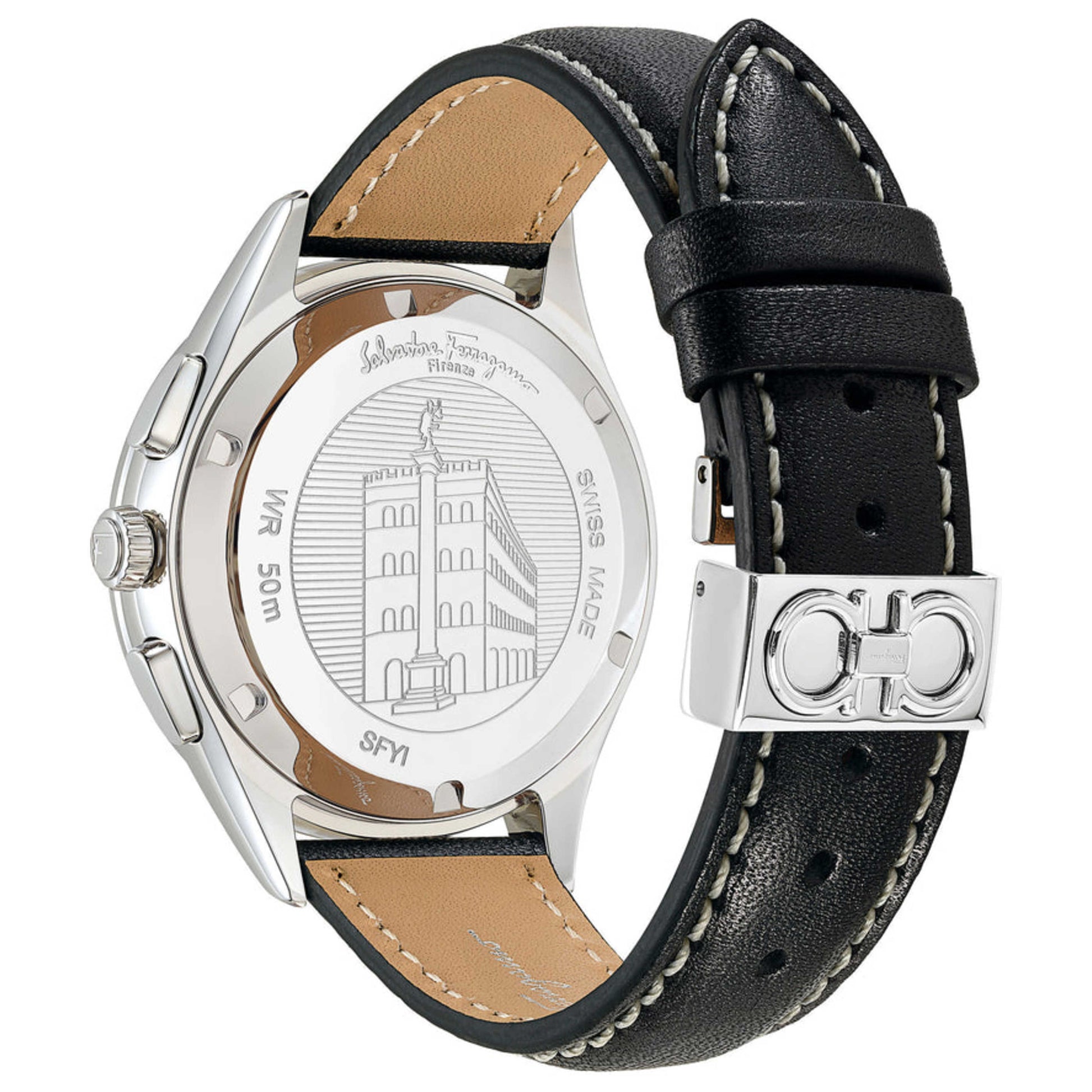 Back view of Ferragamo Racing Men's Quartz Watch SFYI00121