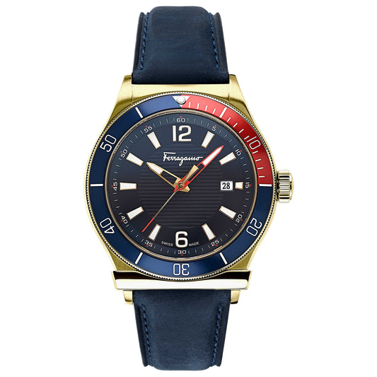 Front view of Ferragamo 1898 Sport Men's Quartz Watch SFYK00220