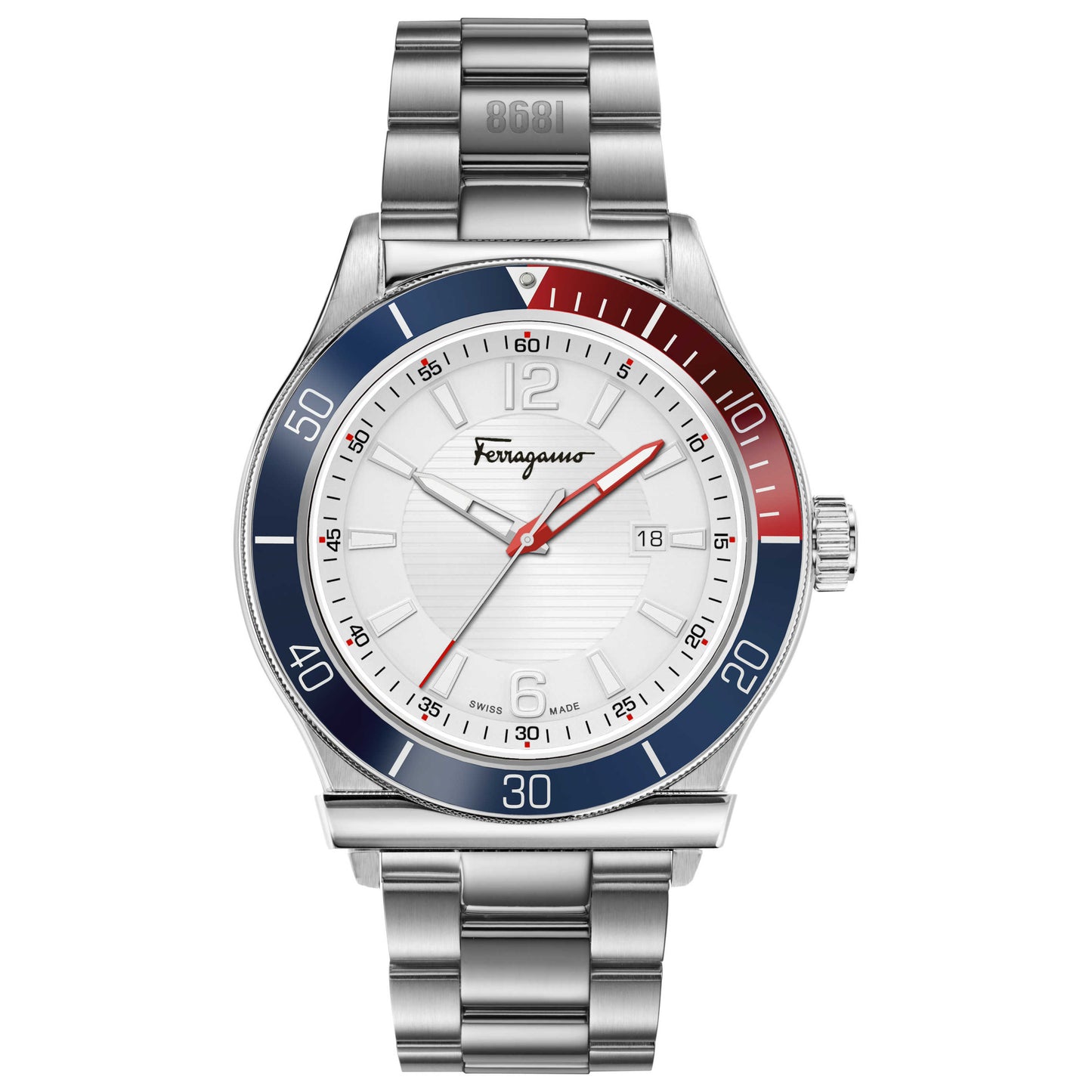 Front view of Ferragamo Ferragamo 1898 Sport Men's Quartz Watch SFYK00520