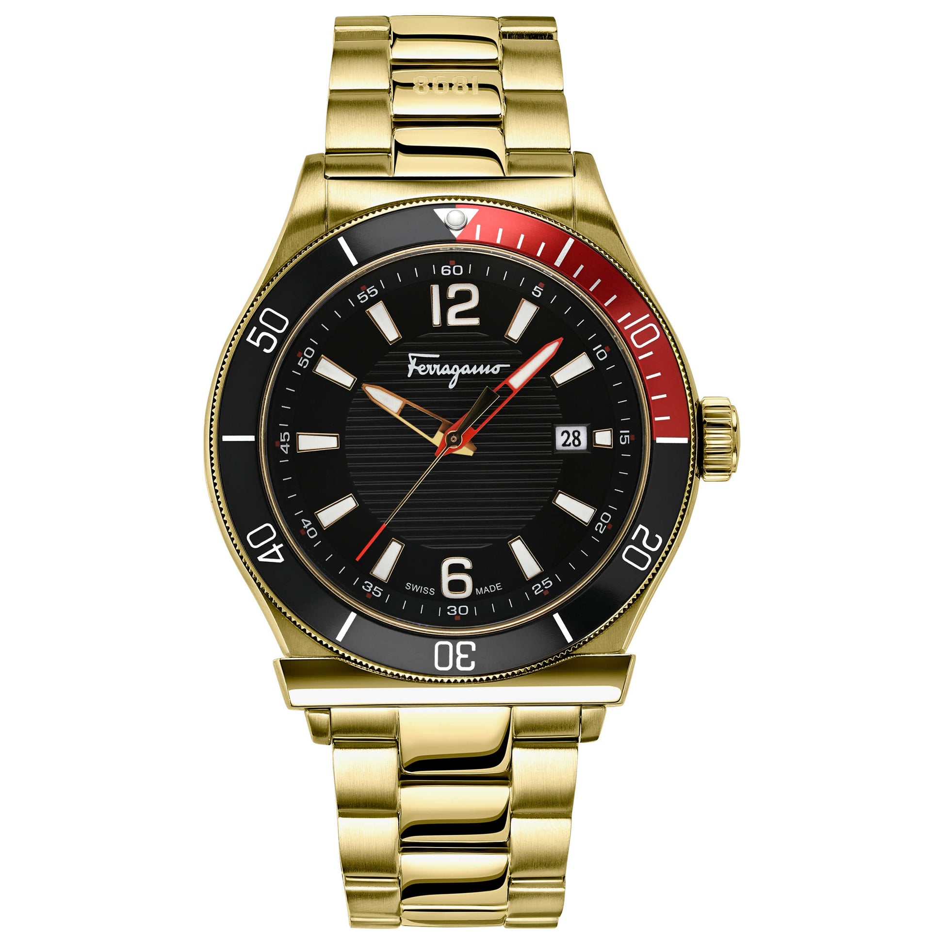 Front view of Ferragamo 1898 Sport Men's Quartz Watch SFYK00820