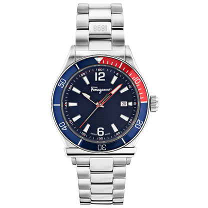 Front view of Ferragamo Ferragamo 1898 Sport Men's Quartz Watch SFYK01122
