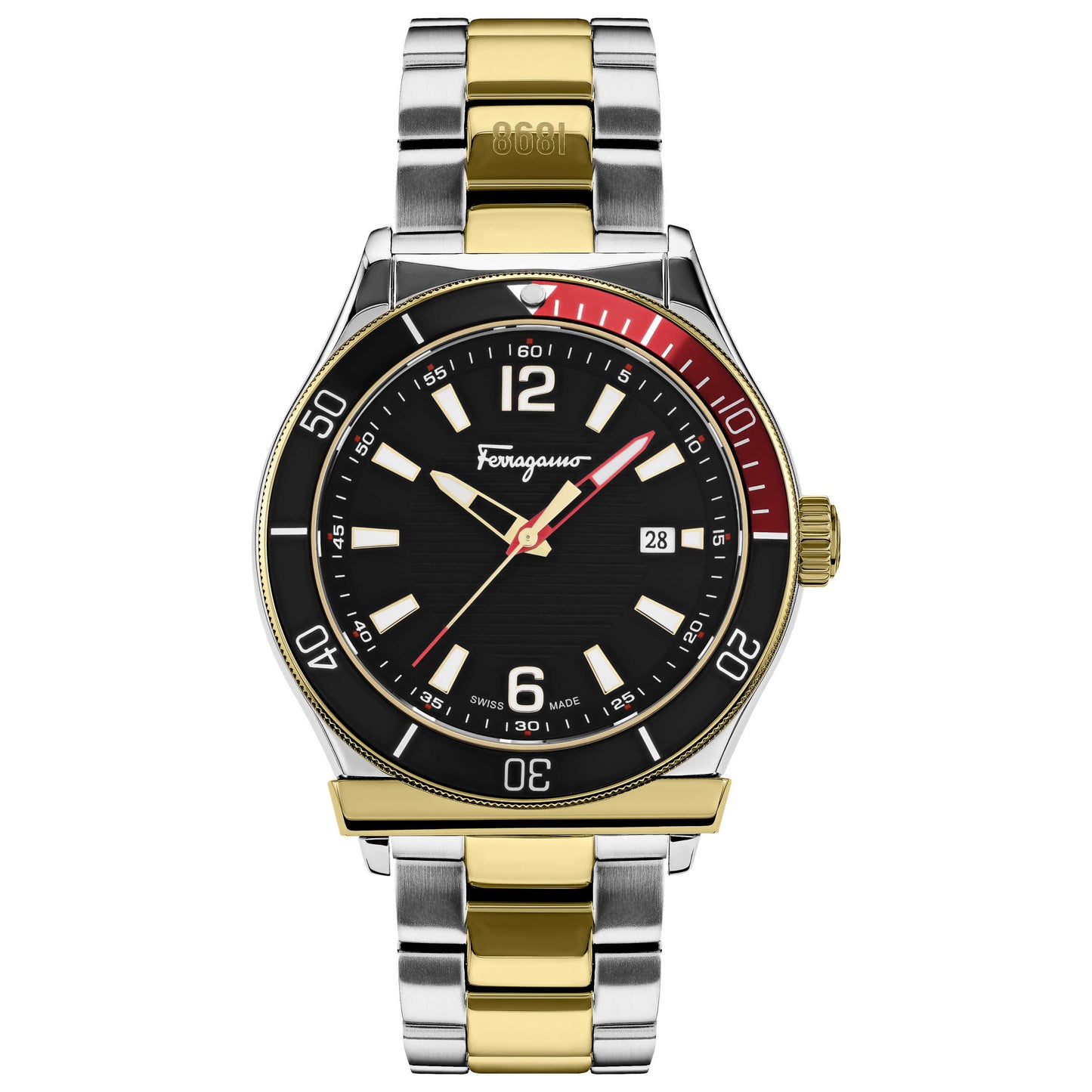 Front view of Ferragamo Ferragamo 1898 Sport Men's Quartz Watch SFYK01322