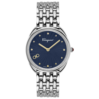 Front view of Ferragamo Cuir Women's Quartz Watch SFYN00520