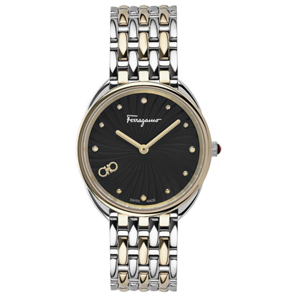 Front view of Ferragamo Cuir Women's Quartz Watch SFYN00820