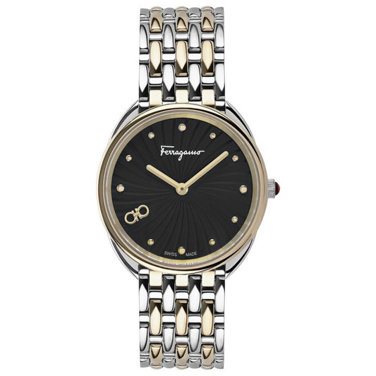 Front view of Ferragamo Cuir Women's Quartz Watch SFYN00820