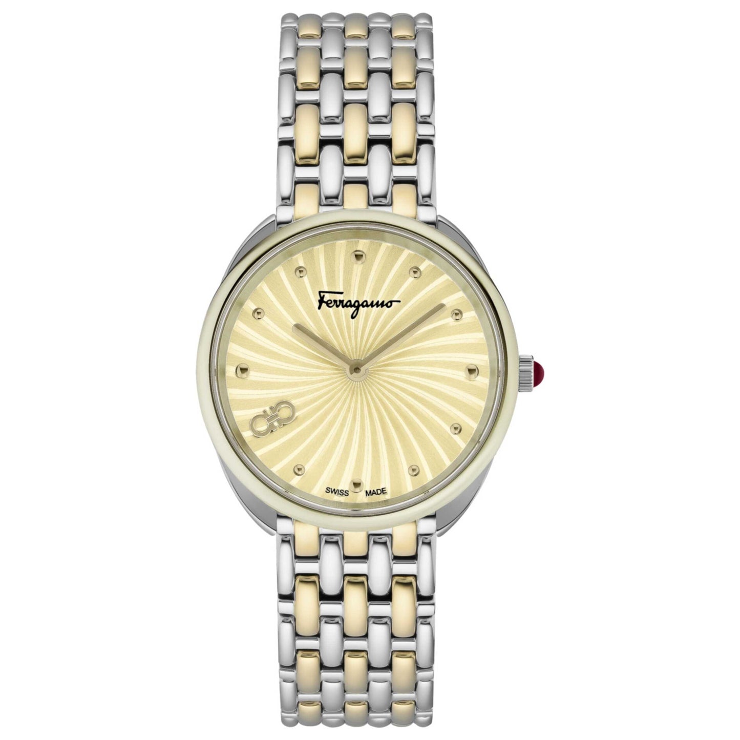 Front view of Ferragamo Cuir Women's Quartz Watch SFYN01222