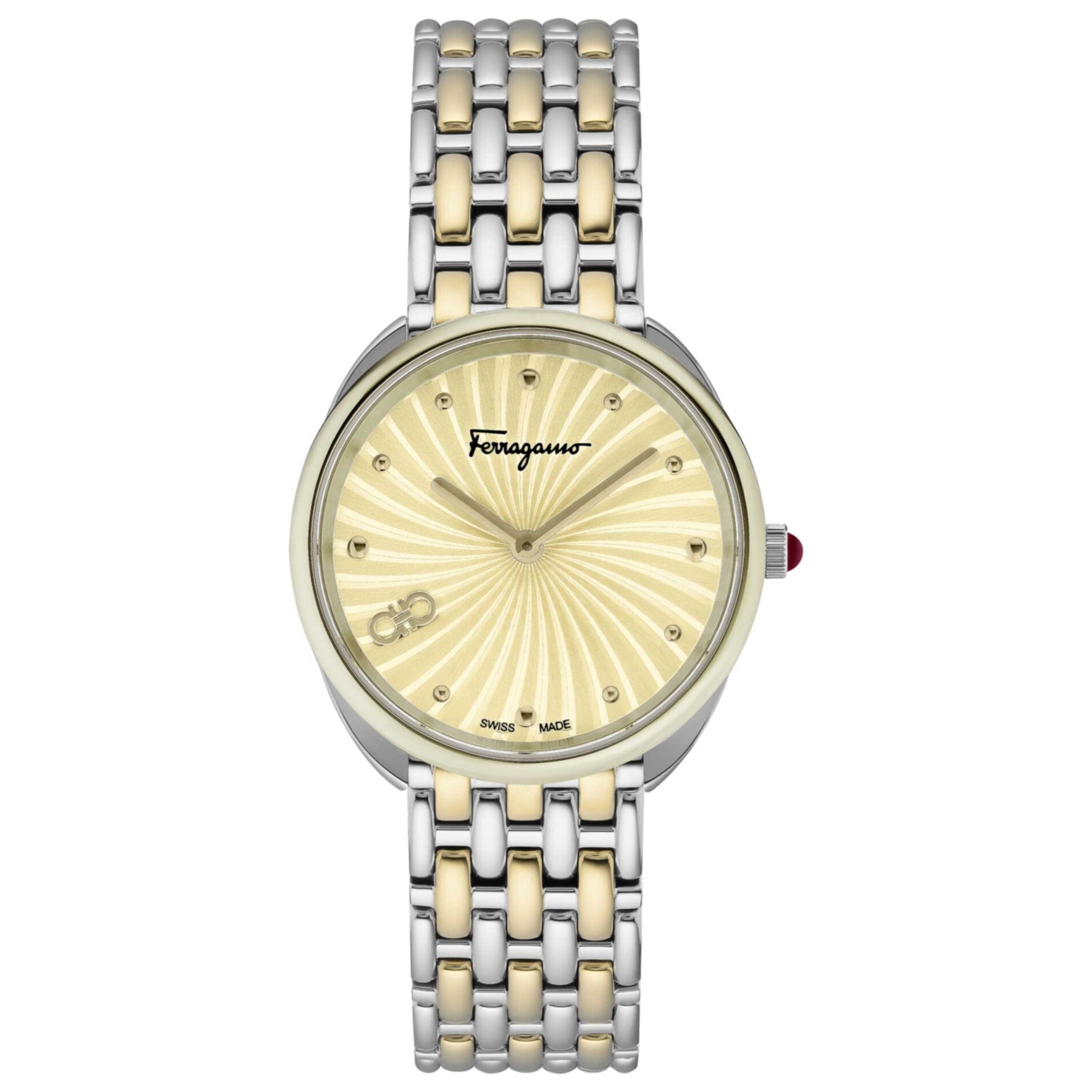 Front view of Ferragamo Cuir Women's Quartz Watch SFYN01222