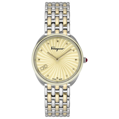 Front view of Ferragamo Cuir Women's Quartz Watch SFYN01222