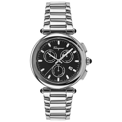Front view of Ferragamo Idillio Chrono Men's Quartz Watch SFYQ00520