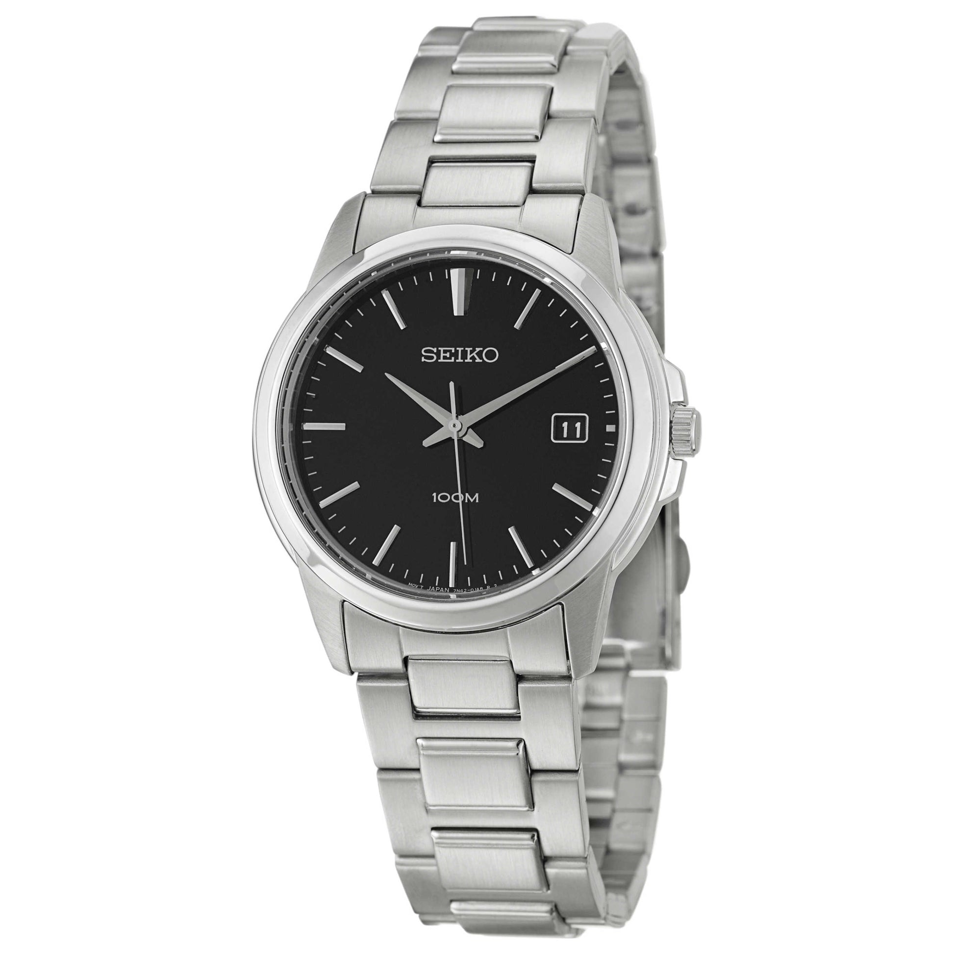 Front view of Seiko Bracelet Men's Quartz Watch SGEF51
