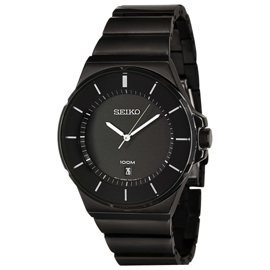 Front view of Seiko Bracelet Men's Japanese Quartz (Battery-Powered) Watch SGEG21