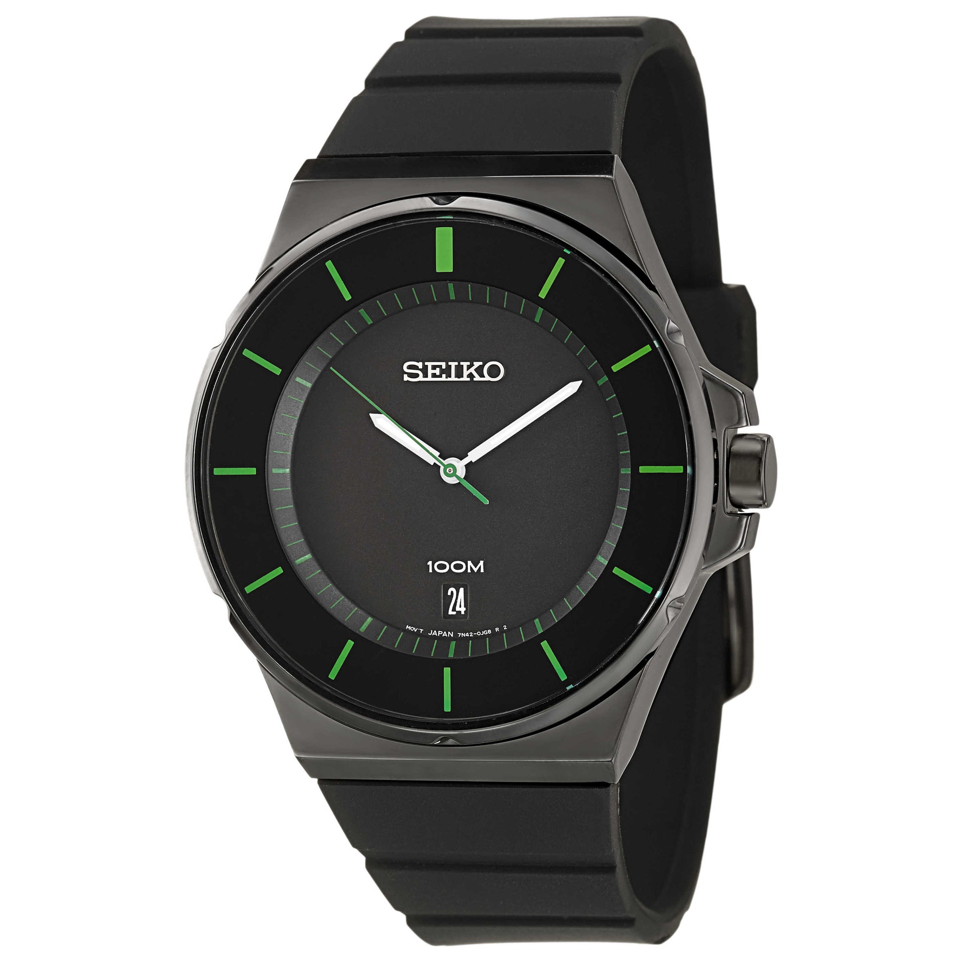 Front view of Seiko Sport Men's Japanese Quartz (Battery-Powered) Watch SGEG23
