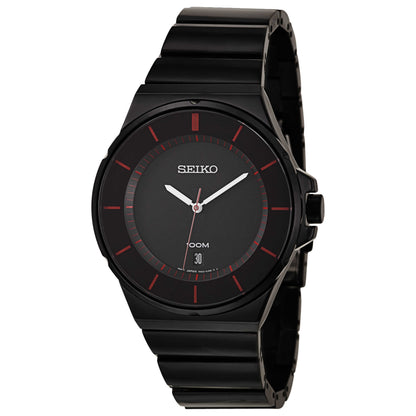 Front view of Seiko Bracelet Men's Japanese Quartz (Battery-Powered) Watch SGEG25