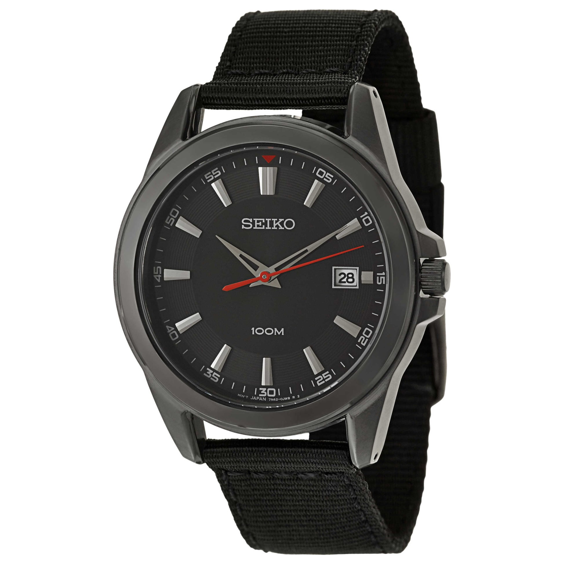 Front view of Seiko Strap Men's Japanese Quartz (Battery-Powered) Watch SGEG91