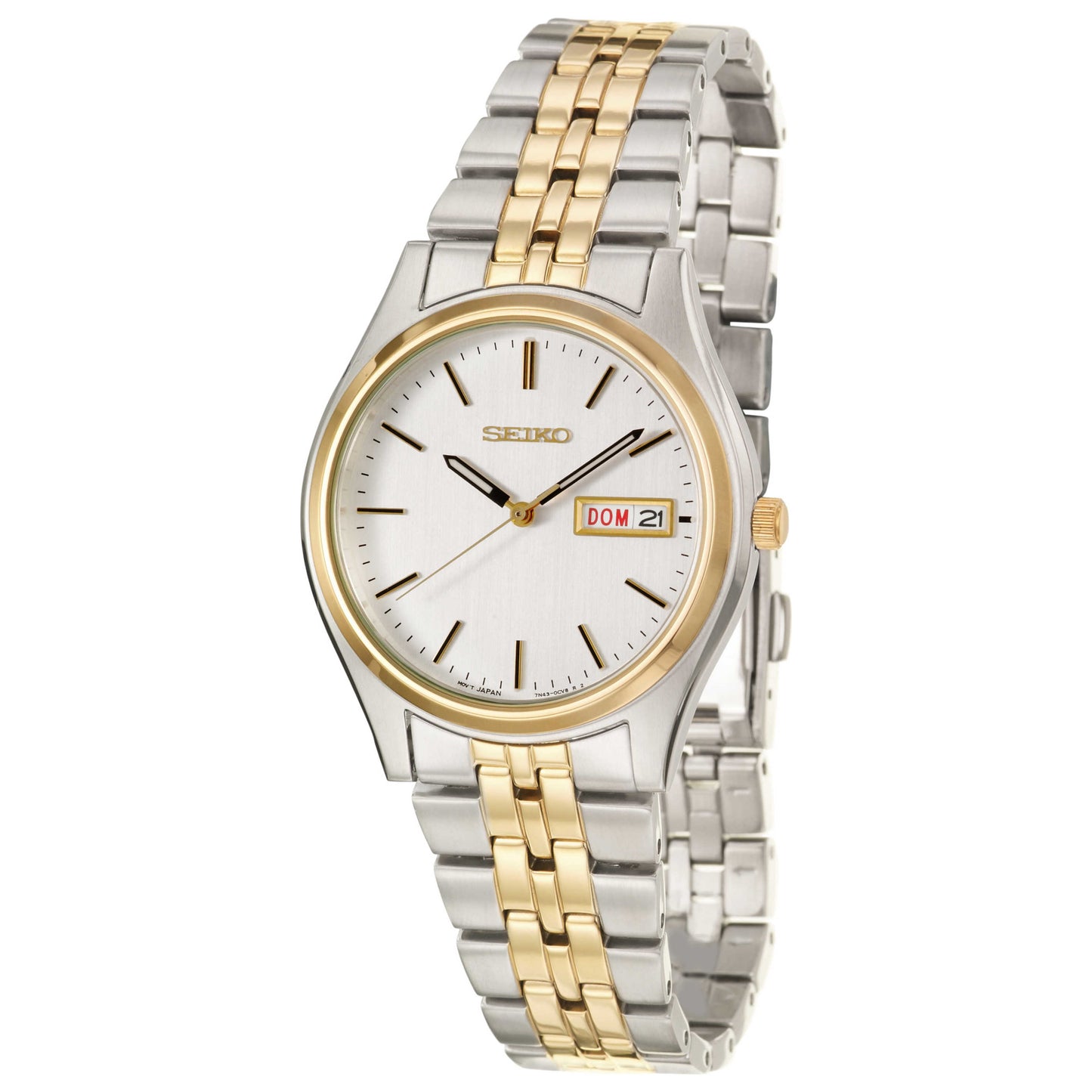Front view of Seiko Bracelet Men's Quartz Watch SGGA52