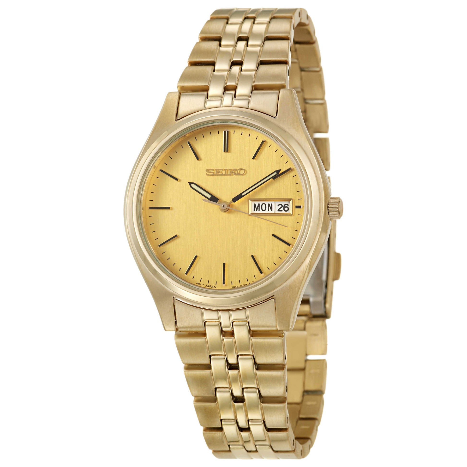 Front view of Seiko Dress Men's Japanese Quartz (Battery-Powered) Watch SGGA56