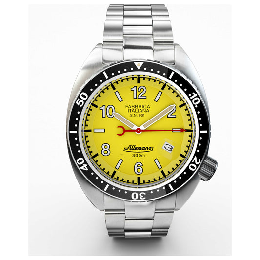Front view of Allemano 1973 Shark & Crab Men's Automatic Watch SHA1973PYDP