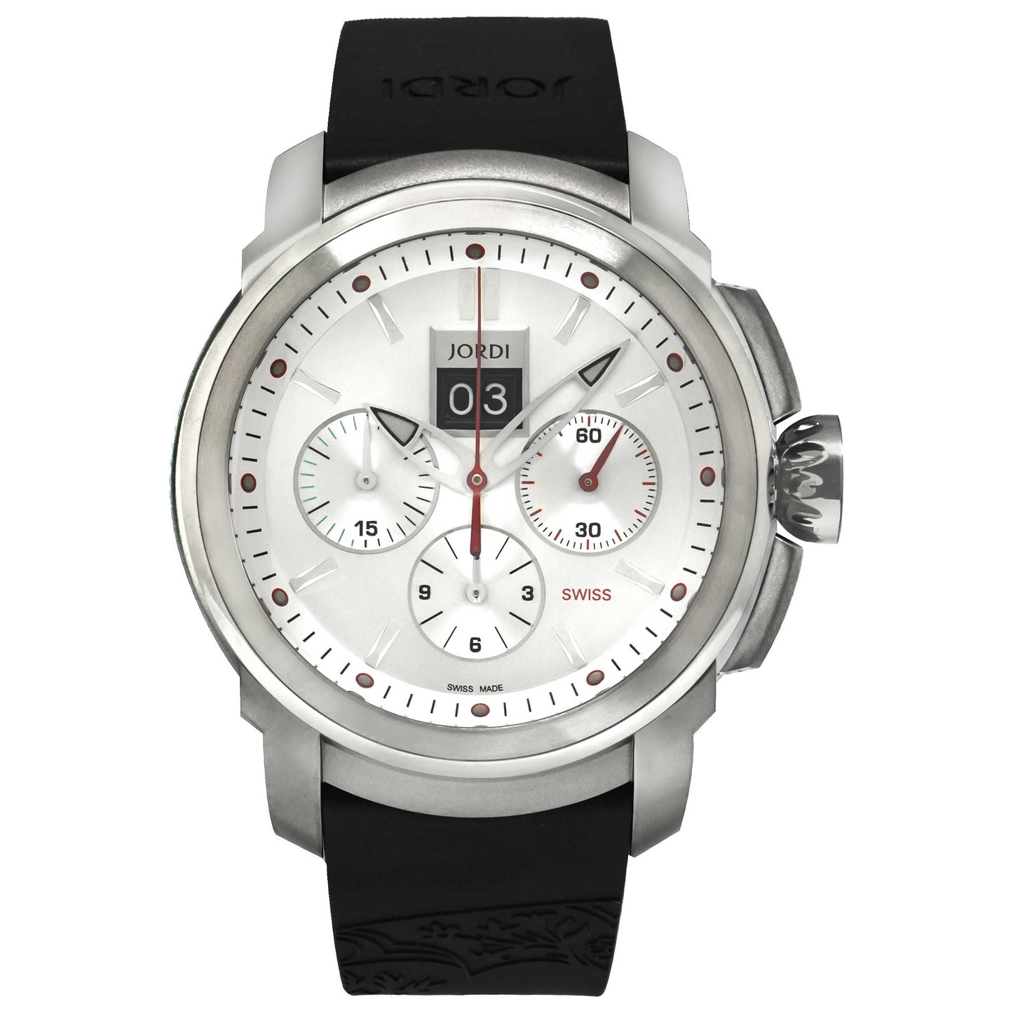 Front view of Michel Jordi Gletsch Men's Automatic Watch SIM-100-05-005-01